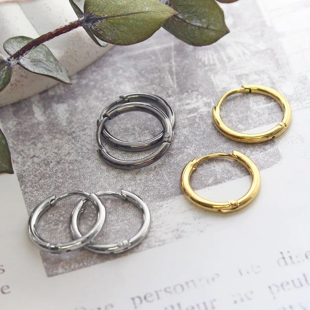 Polished Hoop Earrings