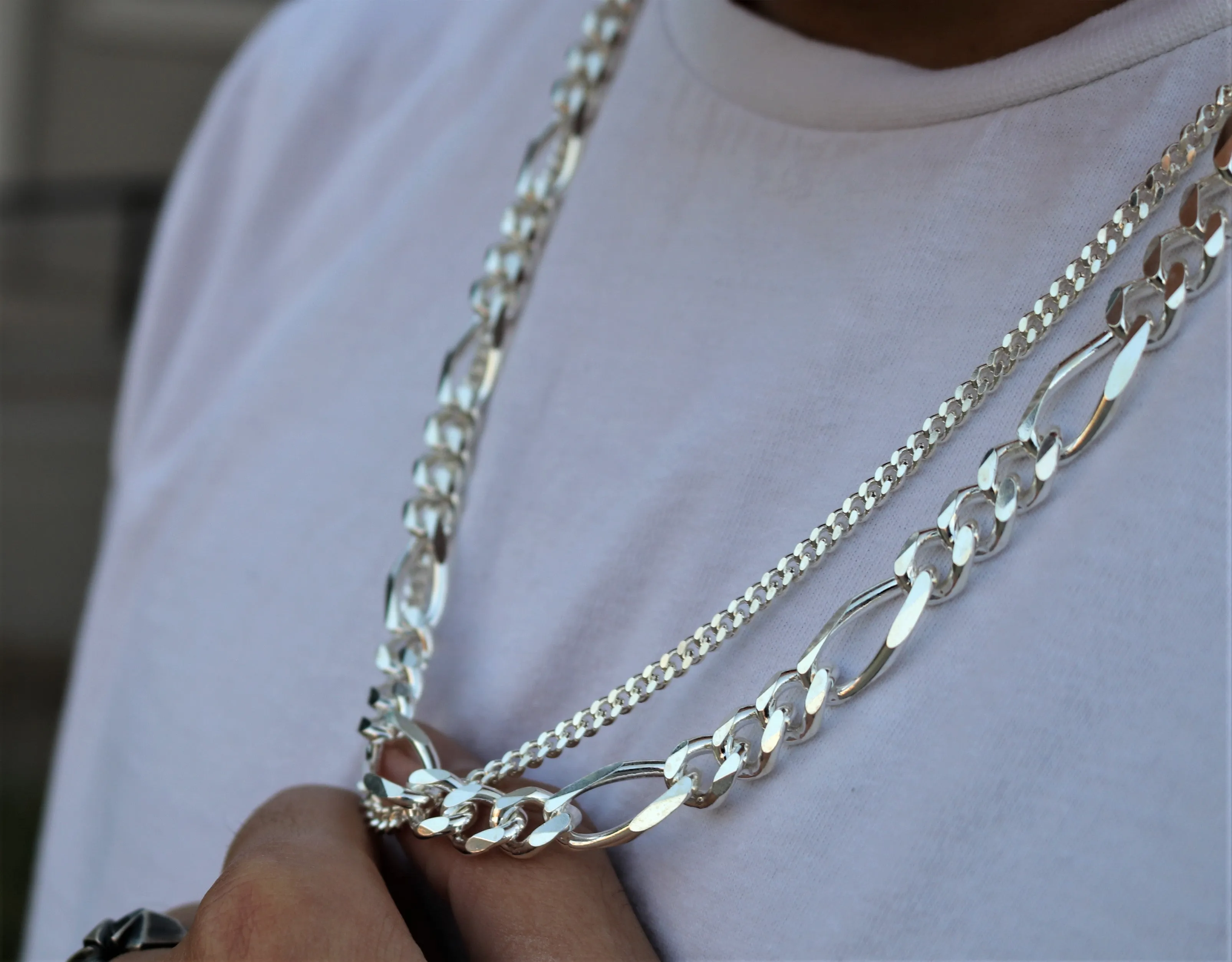 Premium Silver Micro-Cuban Chain