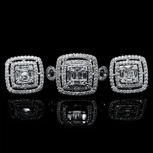 PREORDER | Classic Square Multi-Wear Diamond Jewelry Set 14kt