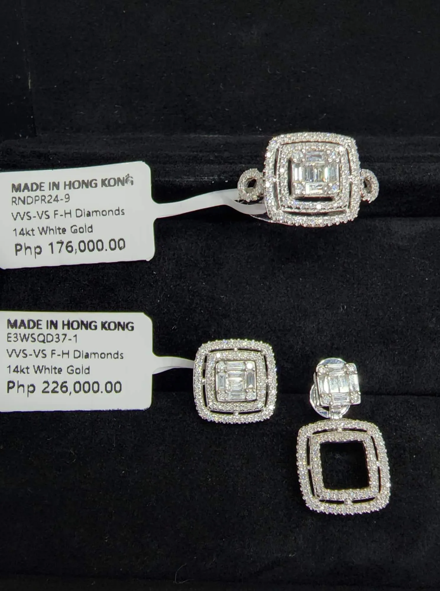 PREORDER | Classic Square Multi-Wear Diamond Jewelry Set 14kt