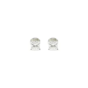 Princess Cut Solitaire Earrings