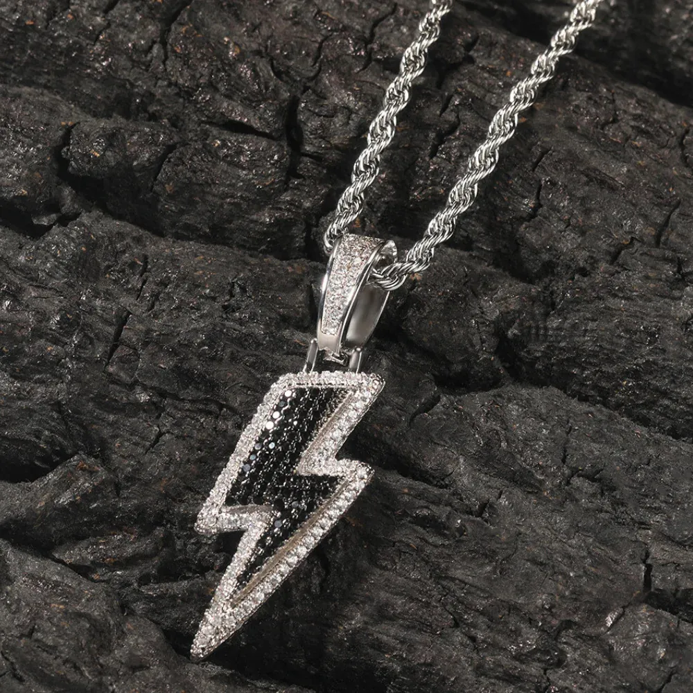 "Hip Hop Diamond Lightning" Necklaces