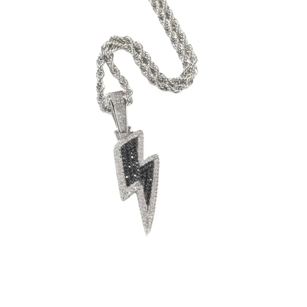 "Hip Hop Diamond Lightning" Necklaces