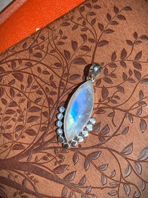 Rainbow Moonstone Pendant