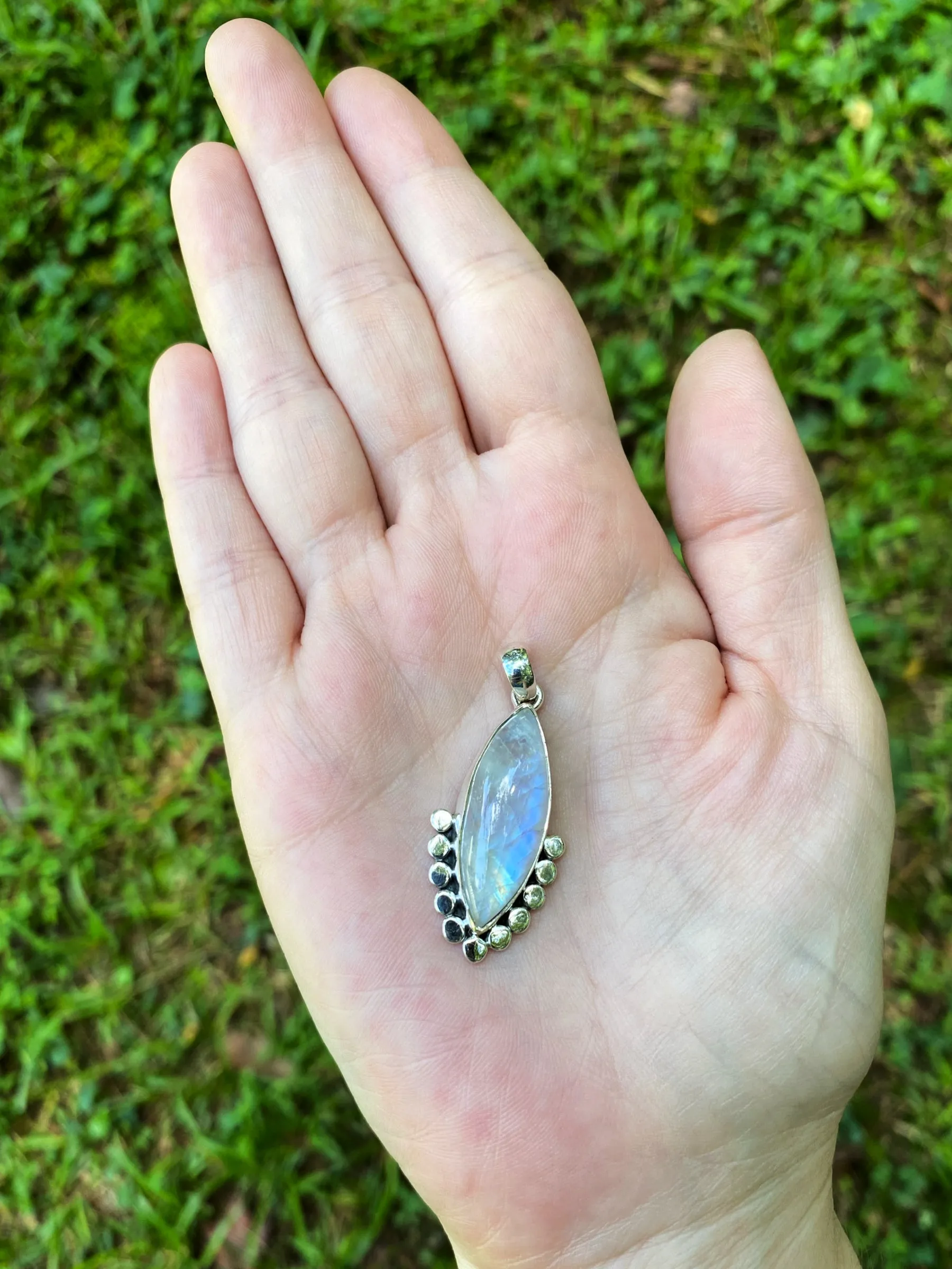 Rainbow Moonstone Pendant