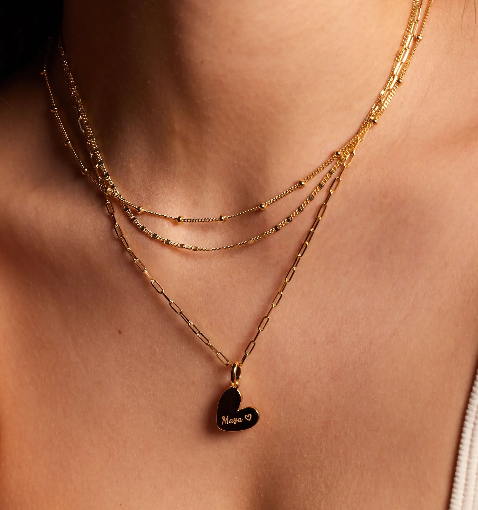 Saturn Gold Chain Necklace