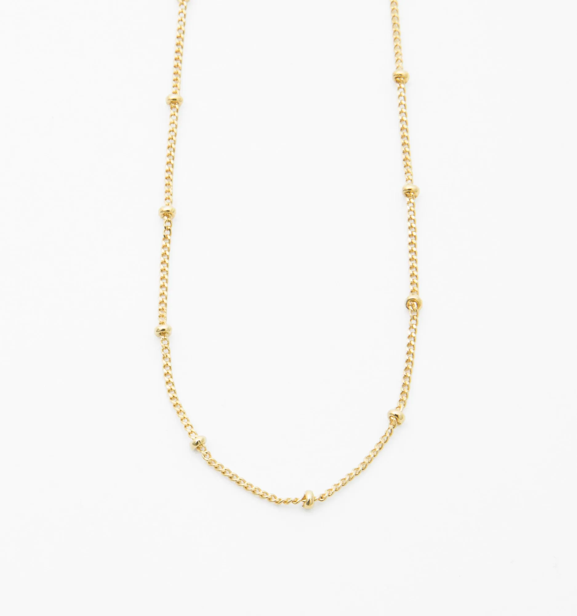 Saturn Gold Chain Necklace