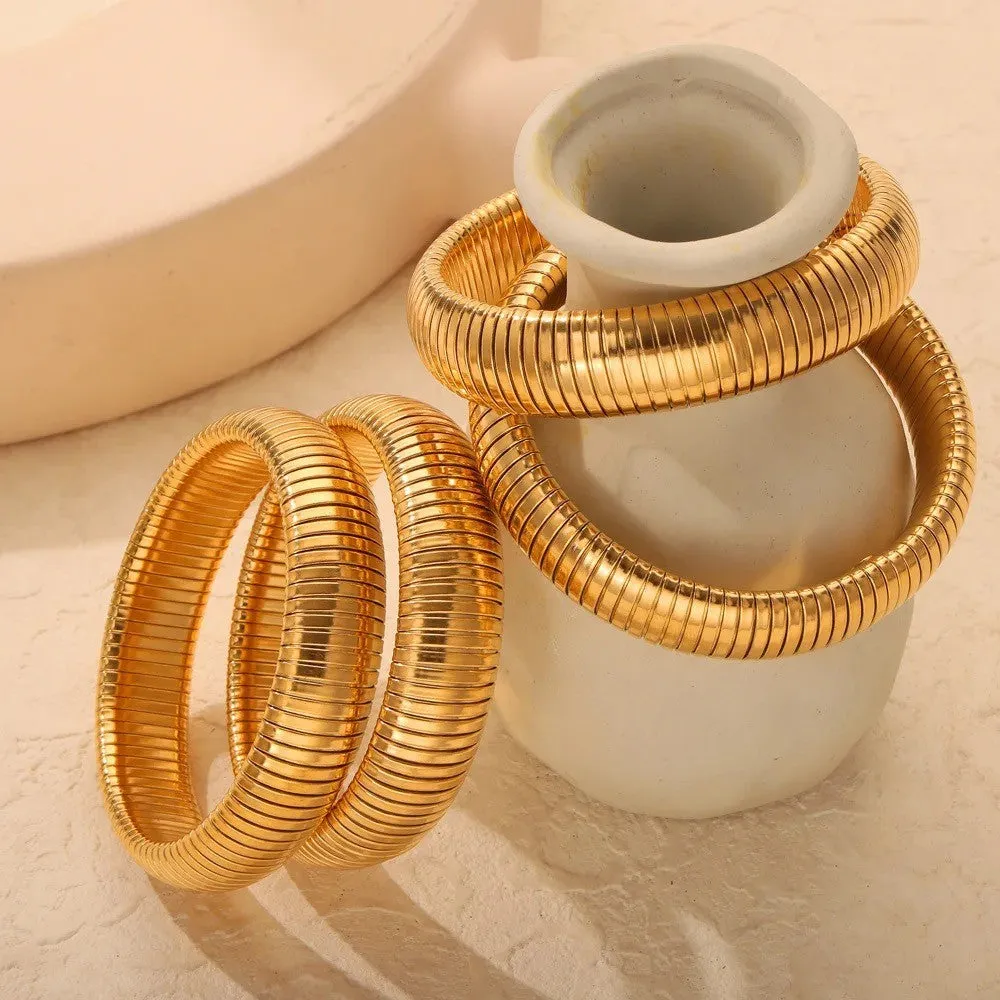 Set of Four Gold or Silver Bangles