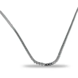 Silver Box Chain .8 mm wide 16 inches long