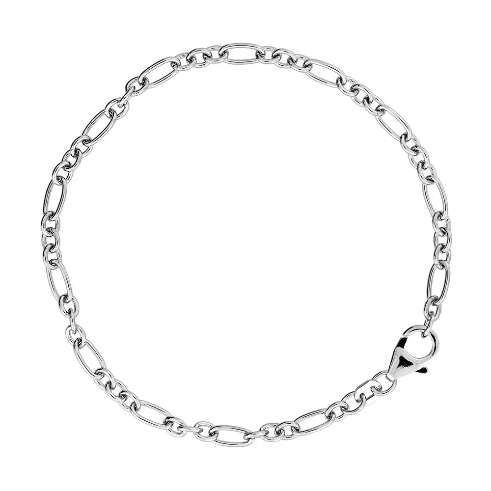 Silver Open Links Bracelet