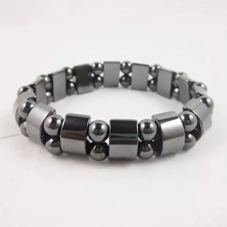 Simple Beaded Elastic Magnetic Magnet Bracelet