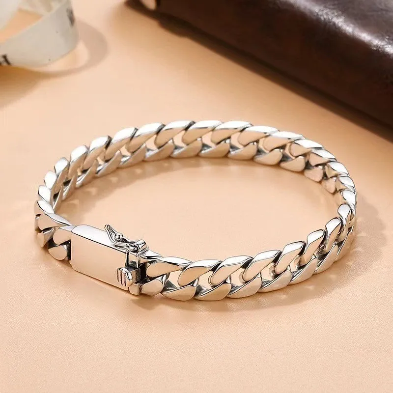 Simple Braided Cuban Bracelet