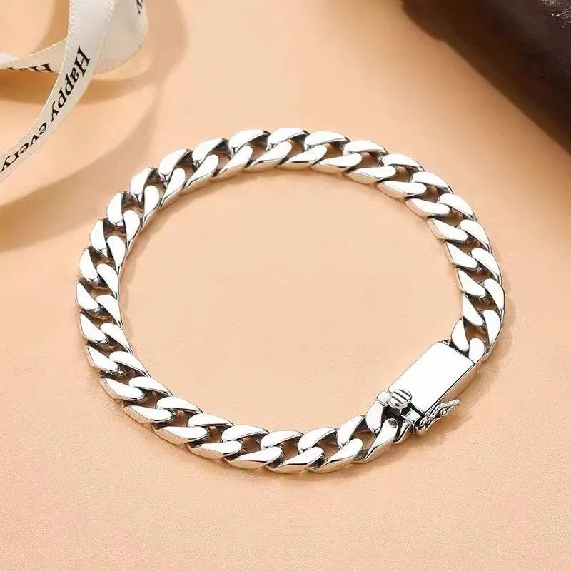 Simple Braided Cuban Bracelet