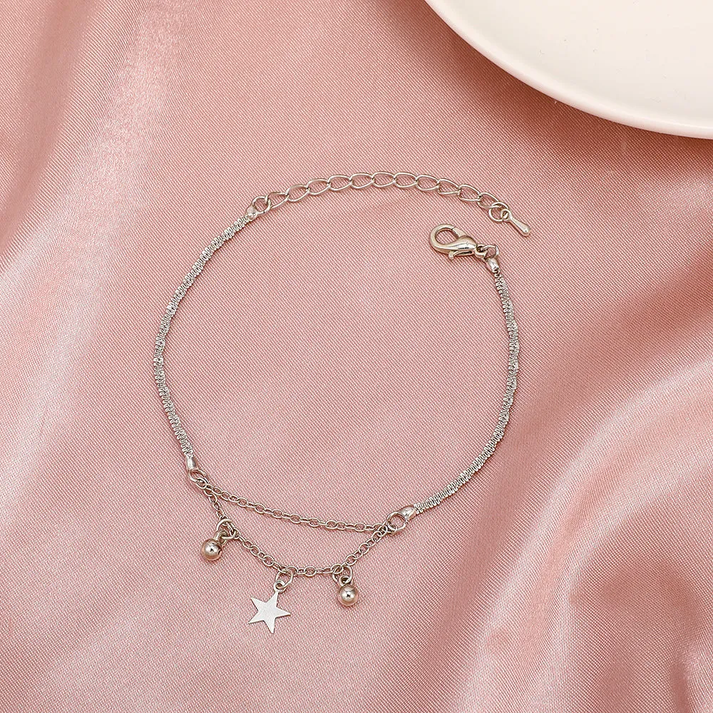 Simple Five-pointed Cold Wind Starry Twist Bracelet