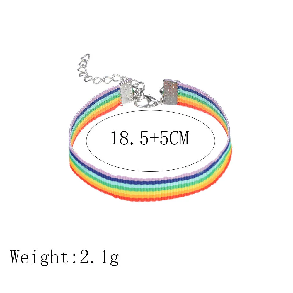 Simple Rainbow Color Bracelet