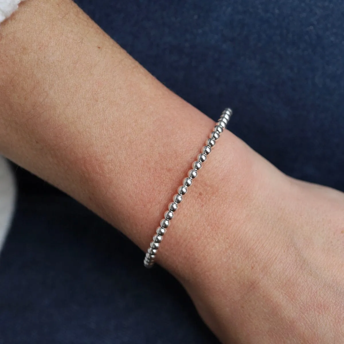 Small Balls Sterling Silver Cuff