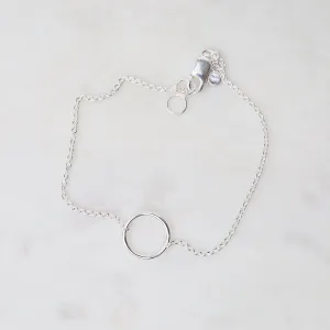 Small Circle Bracelet - Sterling Silver