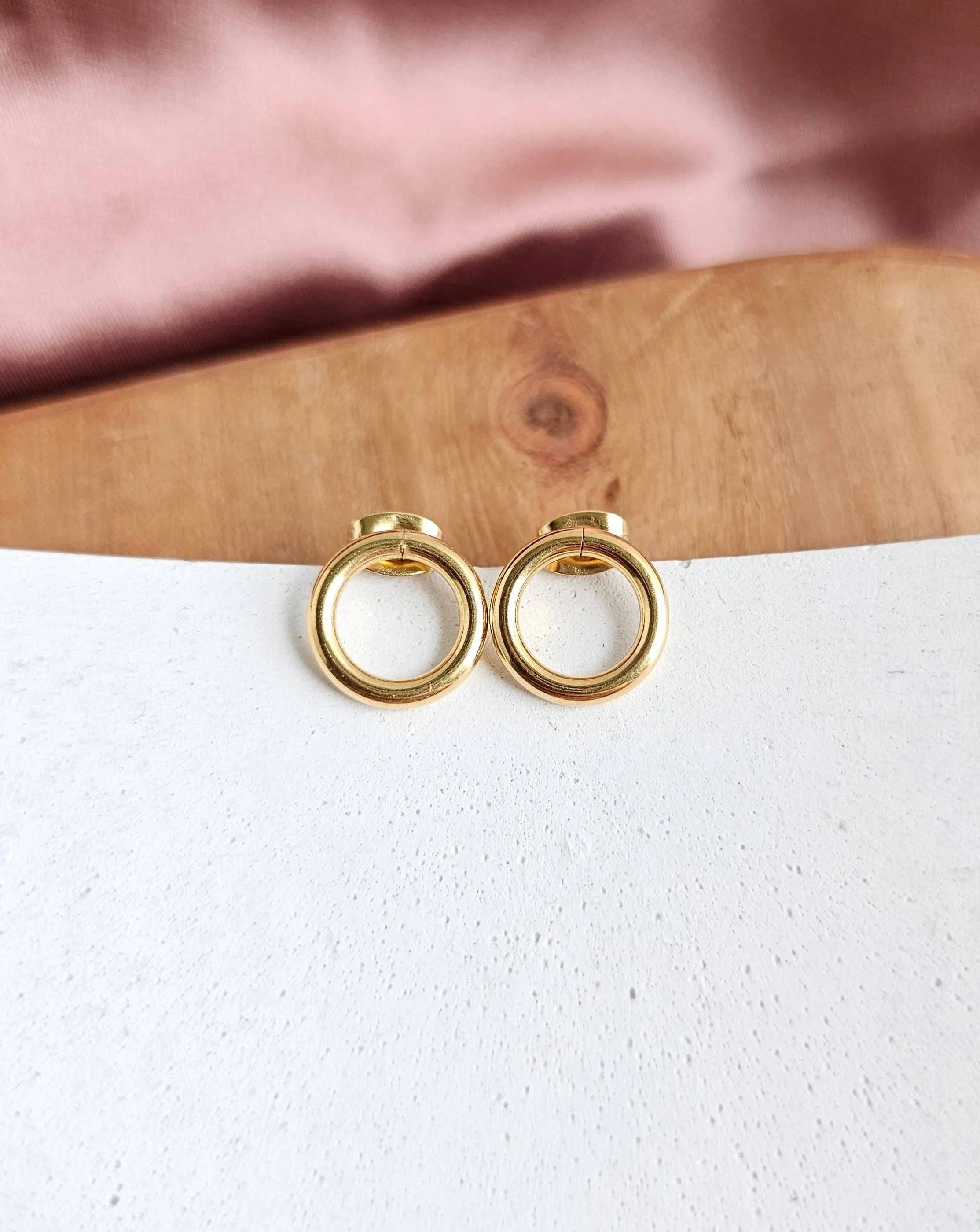 Small Oriana Studs in Gold