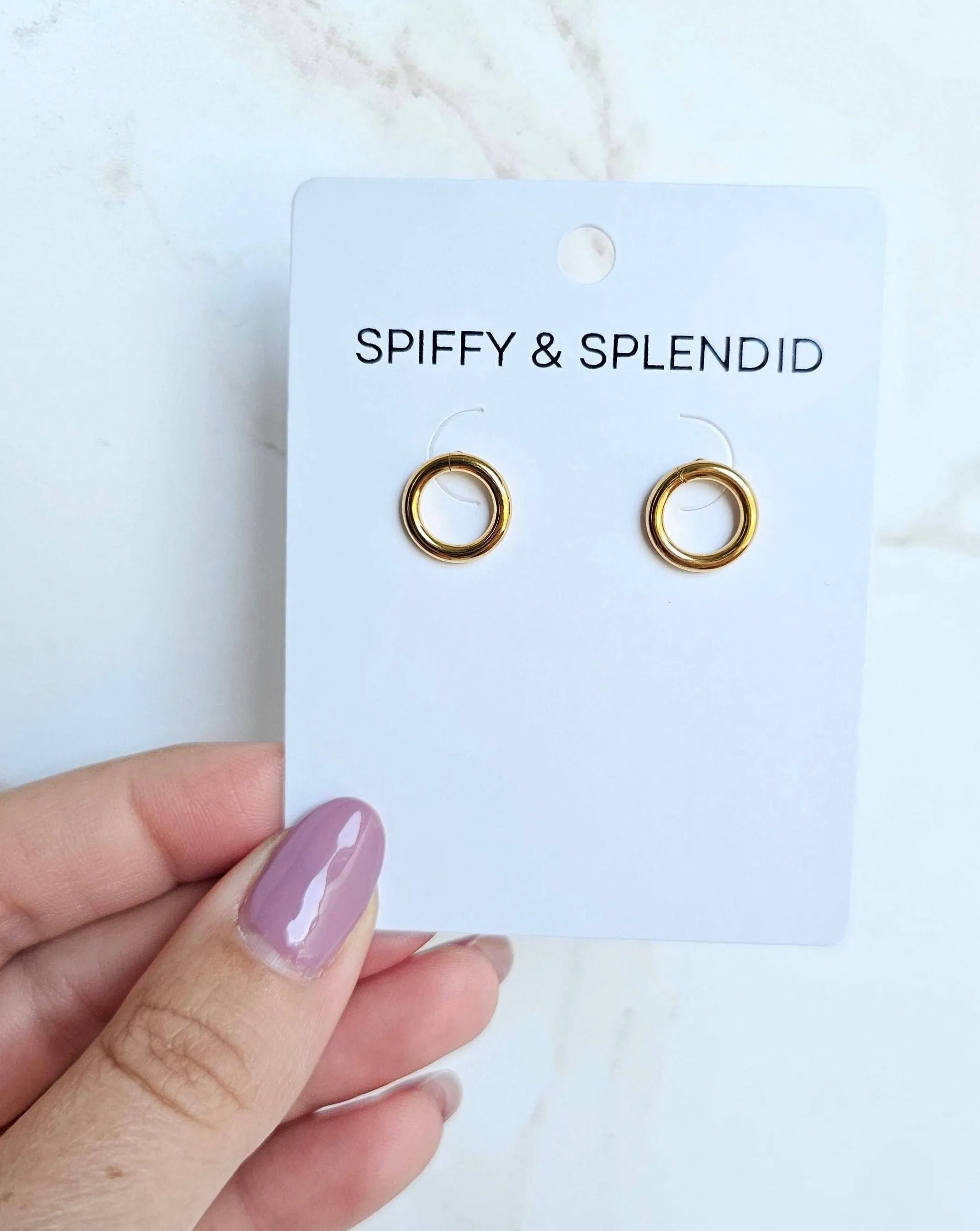 Small Oriana Studs in Gold