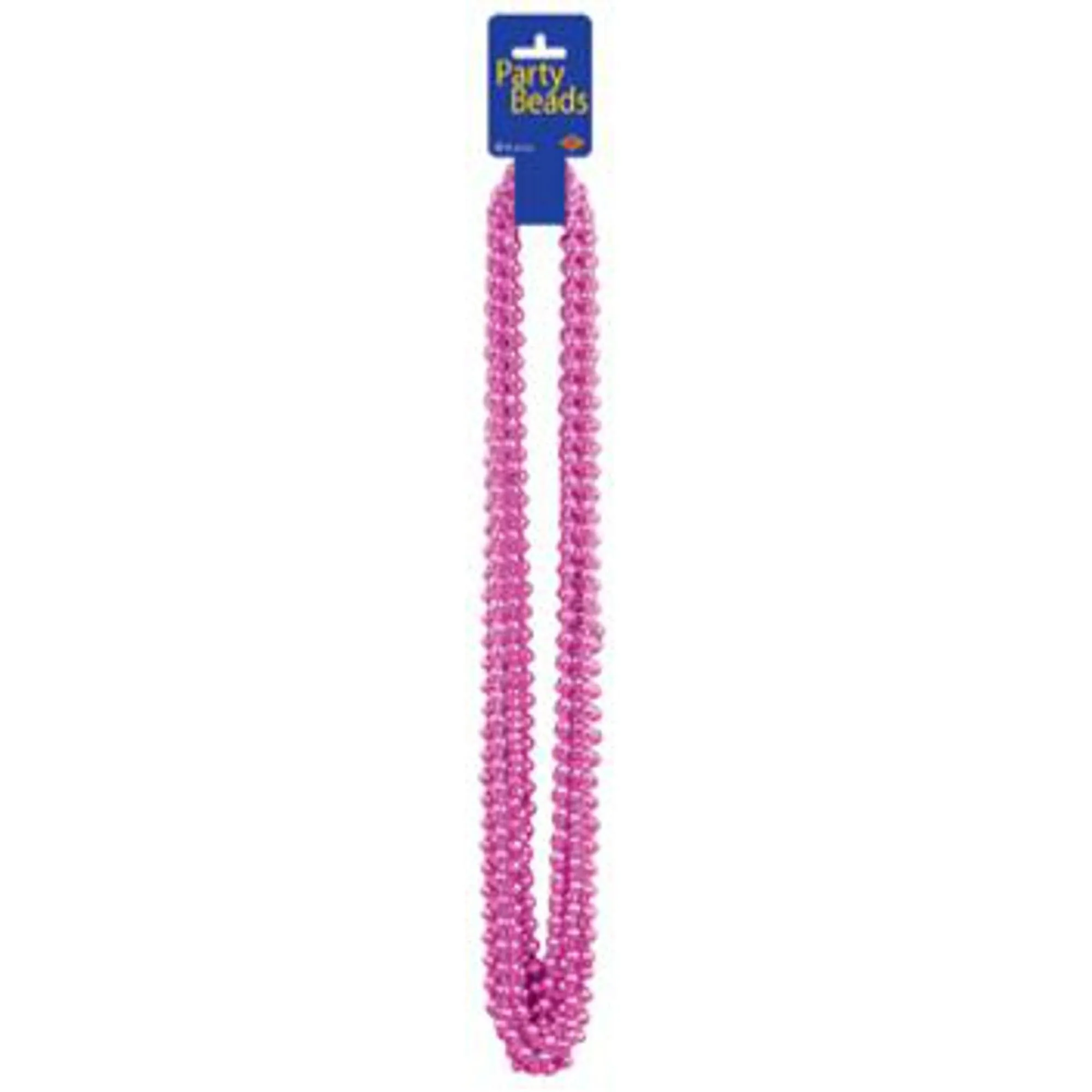 Small Pink Party Beads - Pack Of 12 Necklaces