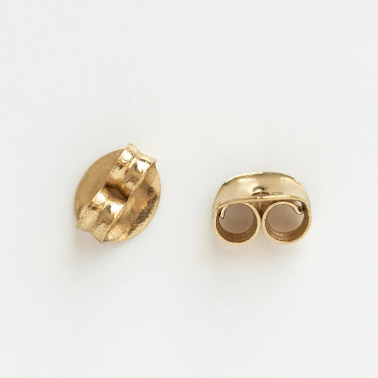 Solid Gold Earring Backings