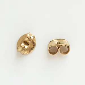 Solid Gold Earring Backings