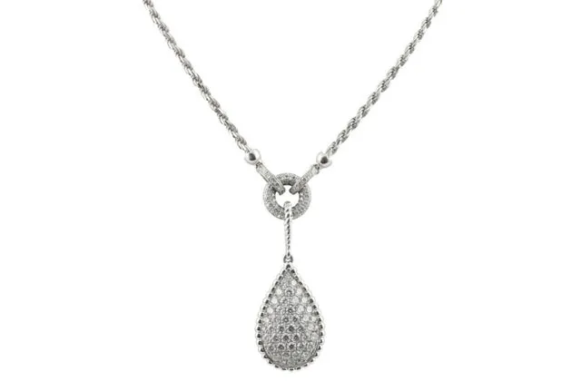 Sparkling Raindrop Necklace