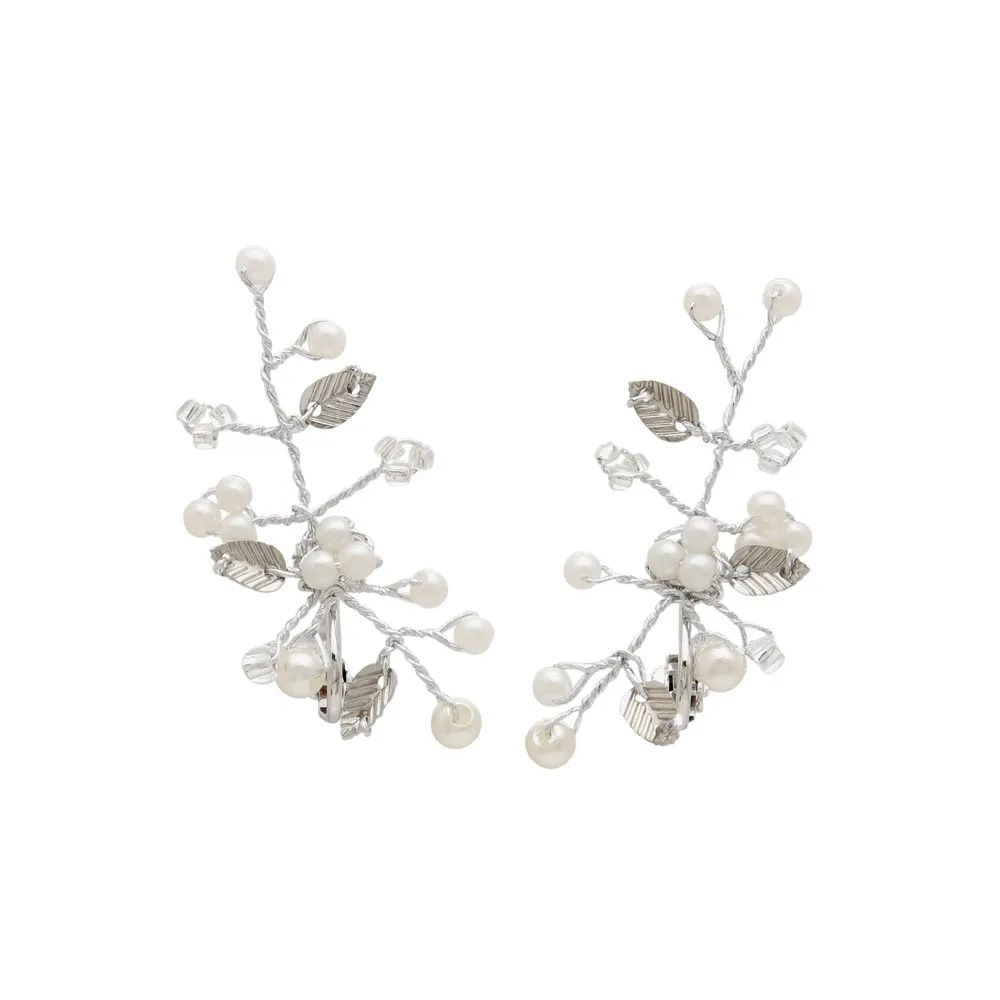 Spray Statement Clip On Earrings