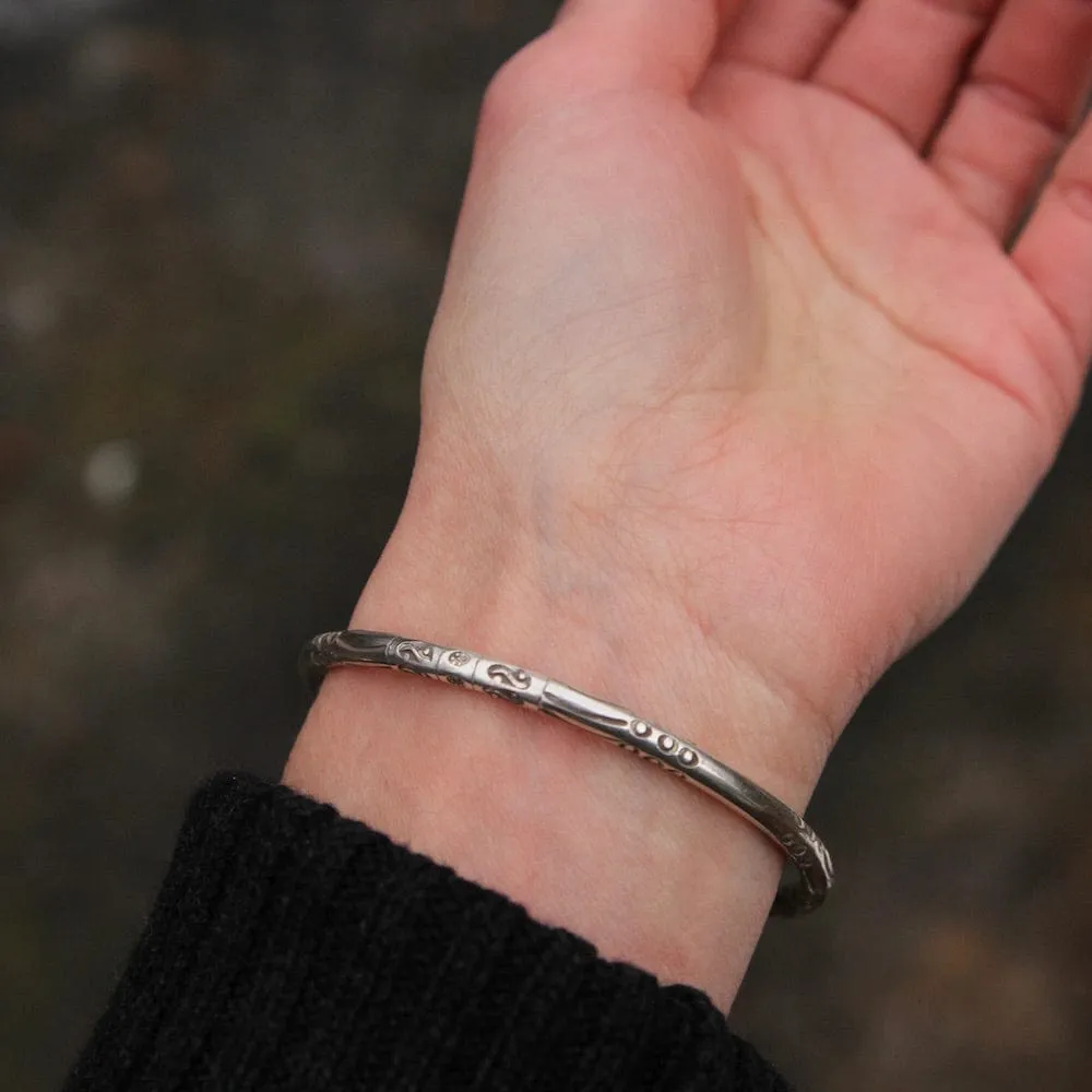 Stamped Pattern Bangle