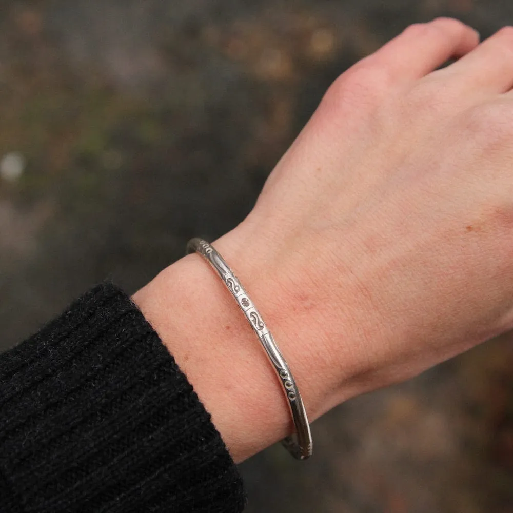 Stamped Pattern Bangle