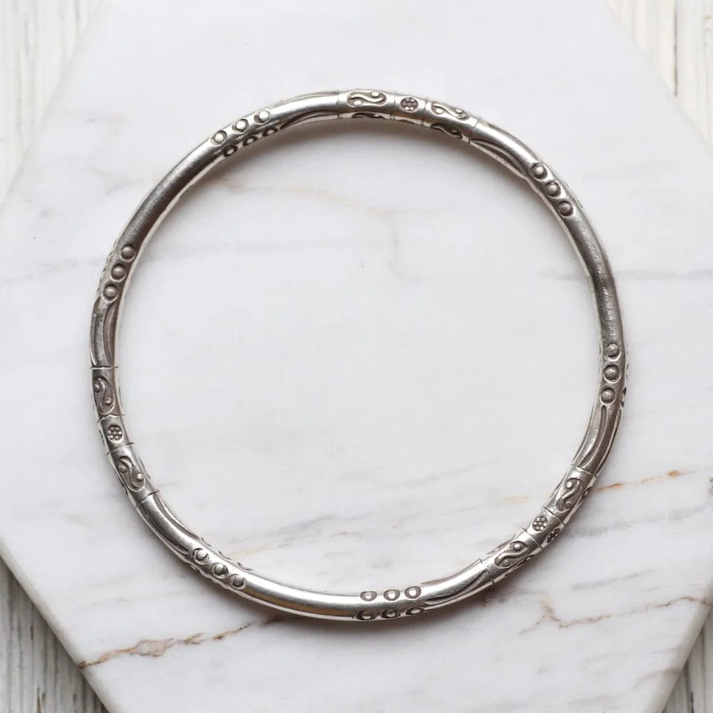 Stamped Pattern Bangle