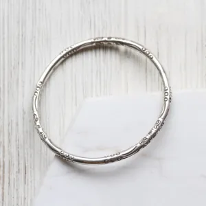 Stamped Pattern Bangle