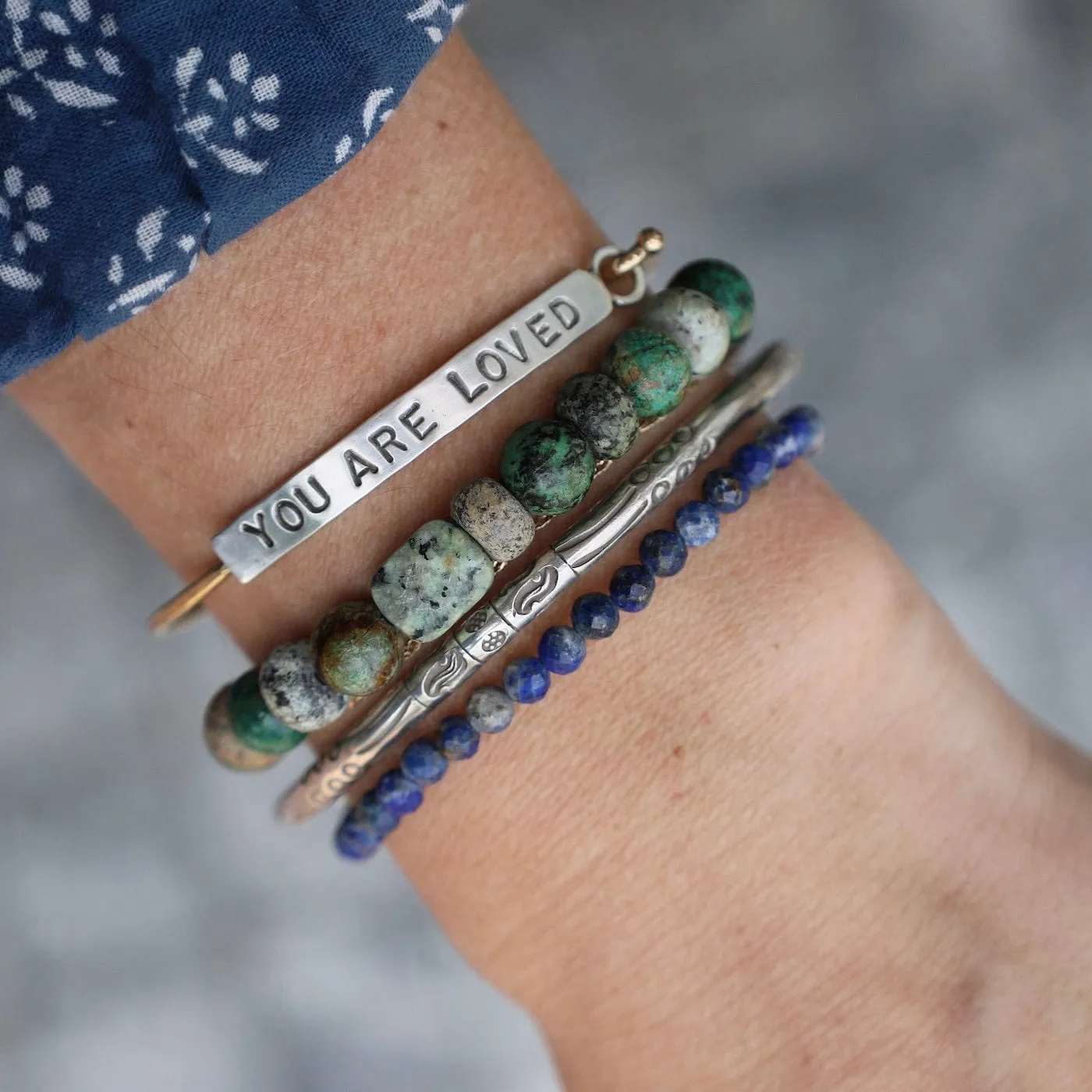 Stamped Pattern Bangle