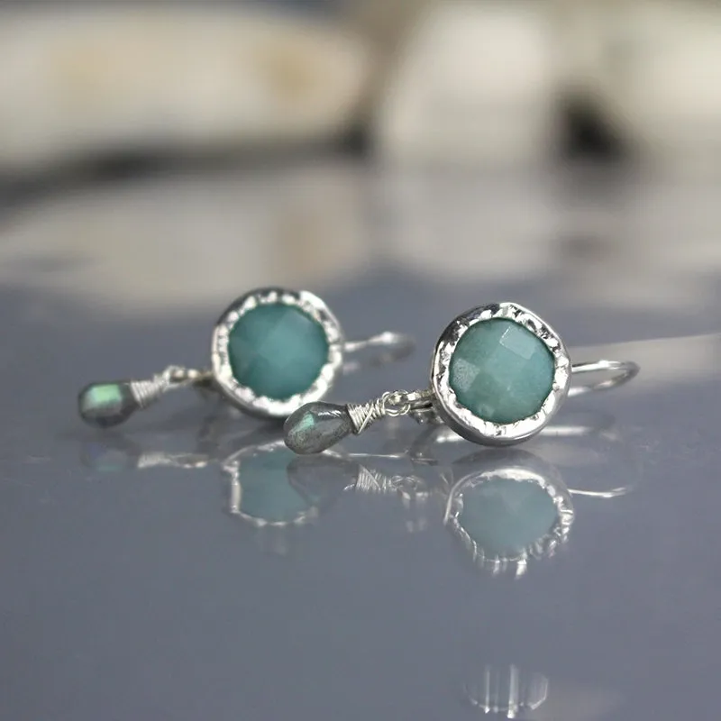 Sterling Silver Amazonite Jewelry Set