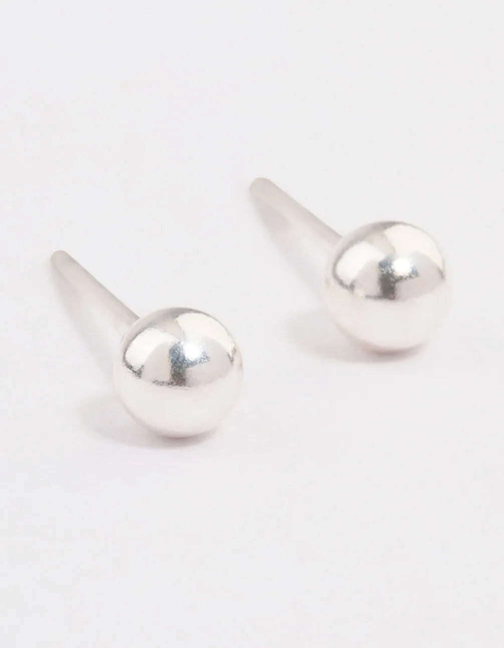 Sterling Silver Ball Stud Earrings 4mm