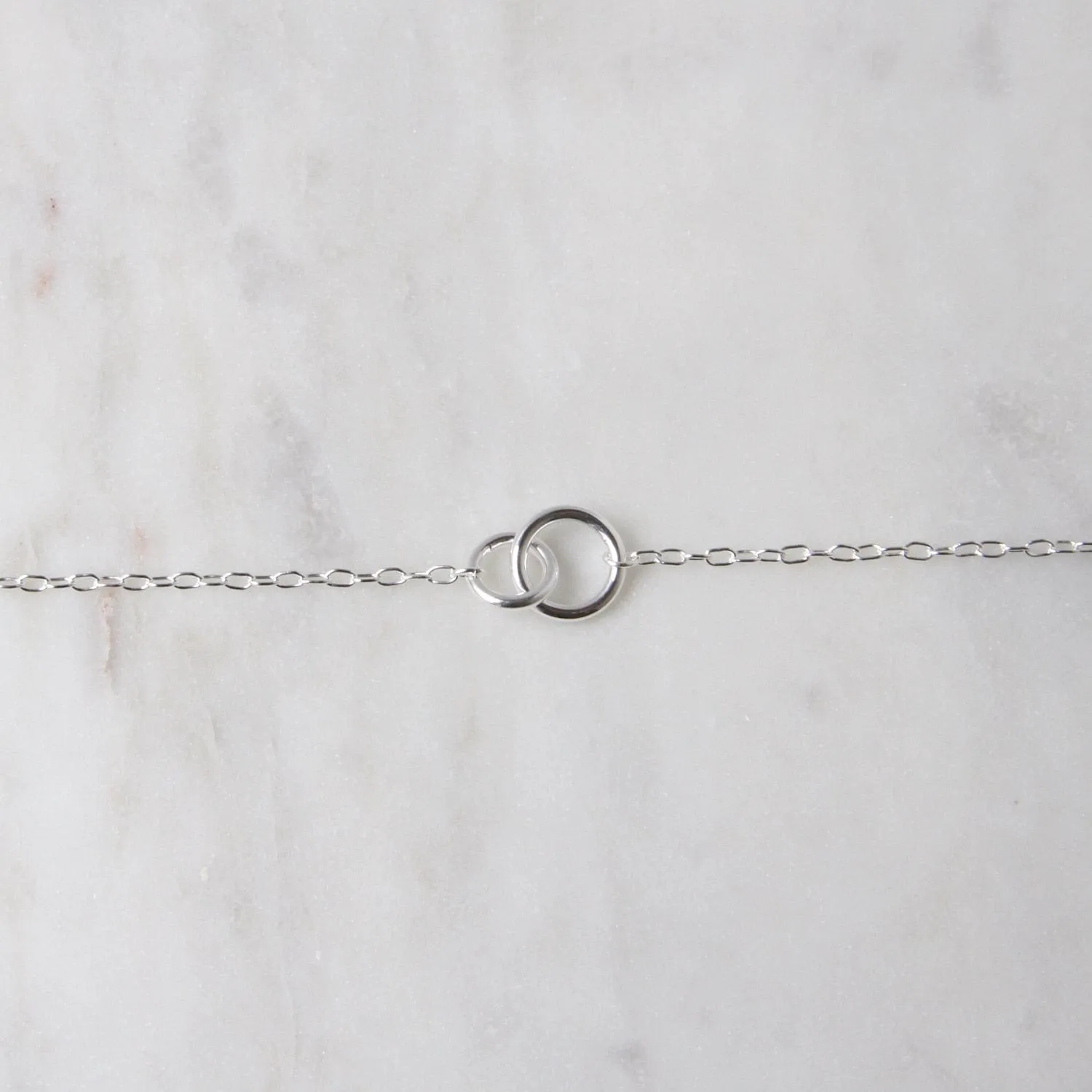 Sterling Silver Double Ring Bracelet