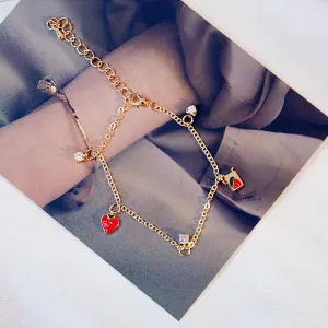 Sweet Love Zircon Strawberry Bracelet