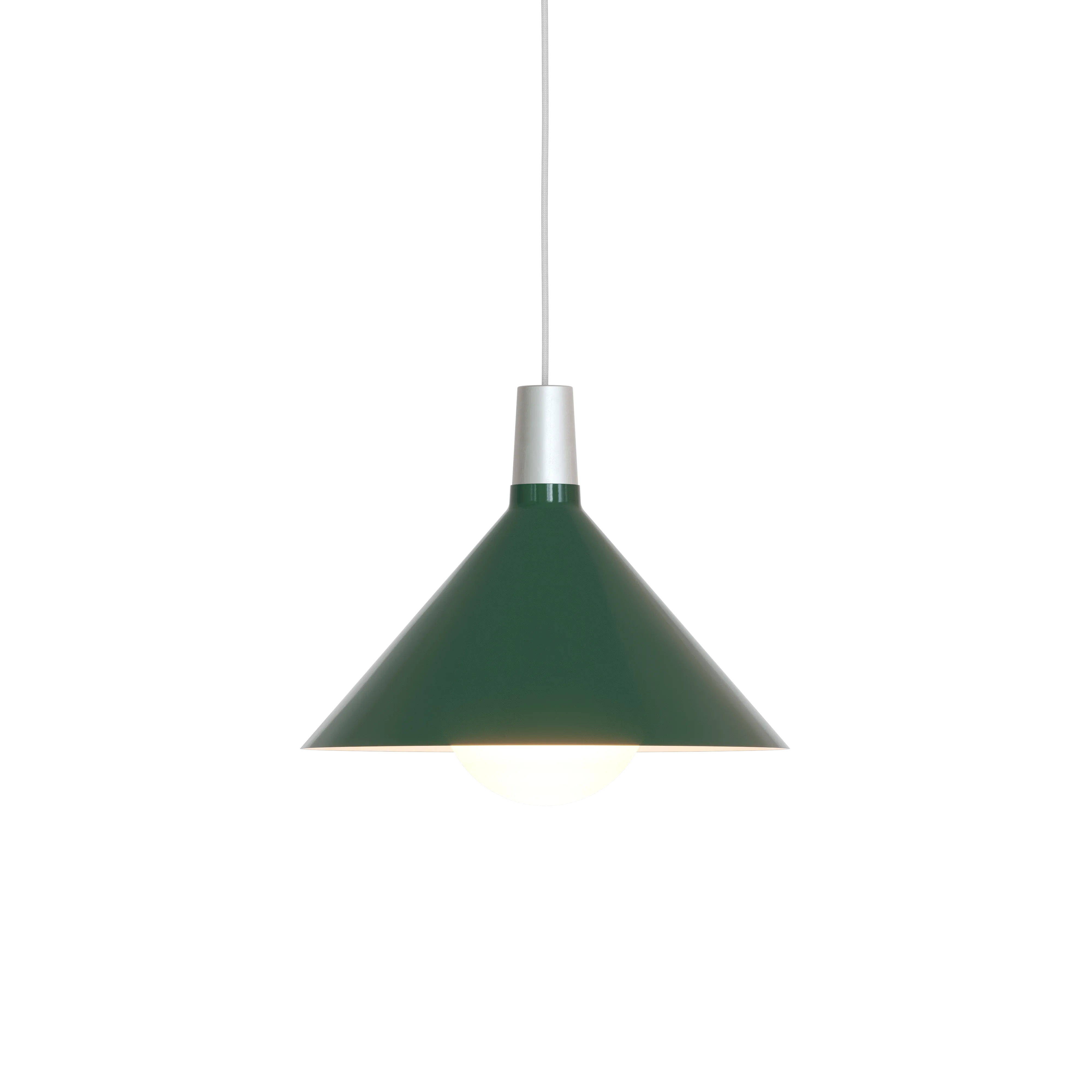 Tala Bower Pendant Light Medium Green with Sphere IV Bulb