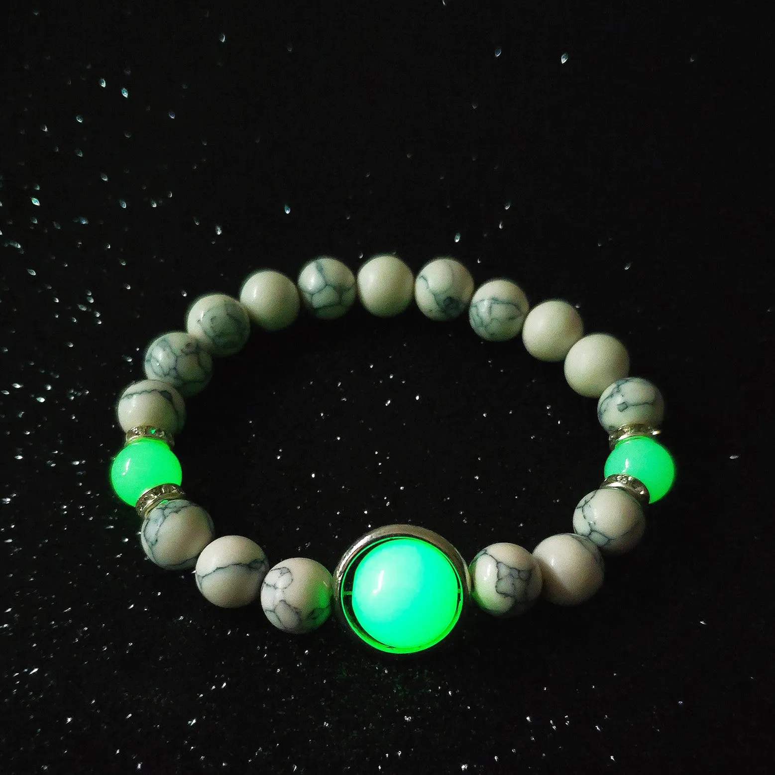 Turquoise Luminous Beaded Bracelet Bracelet