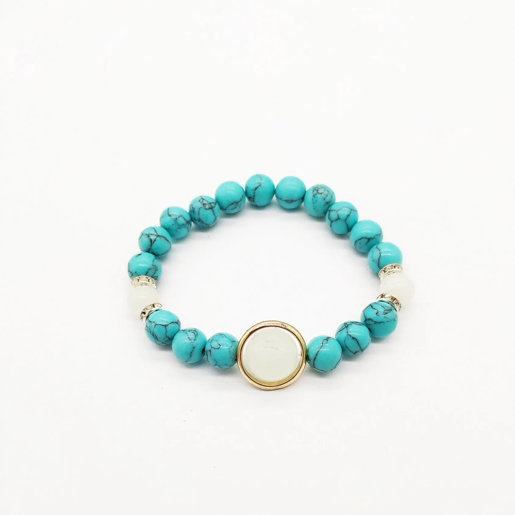 Turquoise Luminous Beaded Bracelet Bracelet