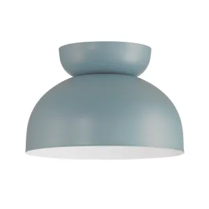 Ventura Dome 1 Light Flushmount in Dusty Blue