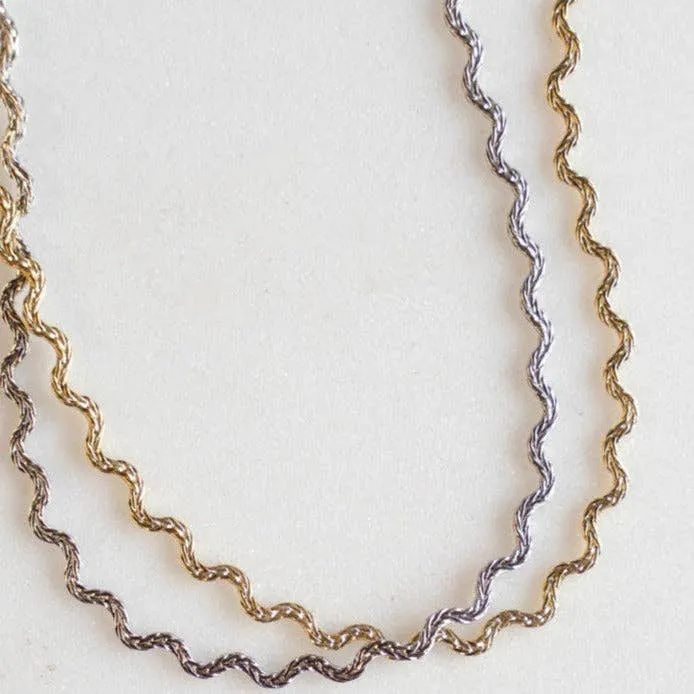 Wavy Rope Chain Necklace