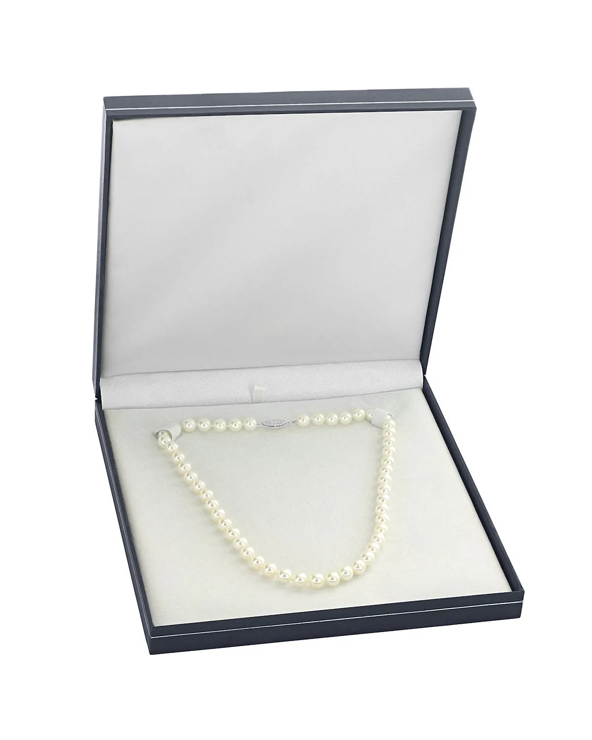 White Japanese Akoya Pearl Necklace, 10.0-10.5mm - AAA Quality