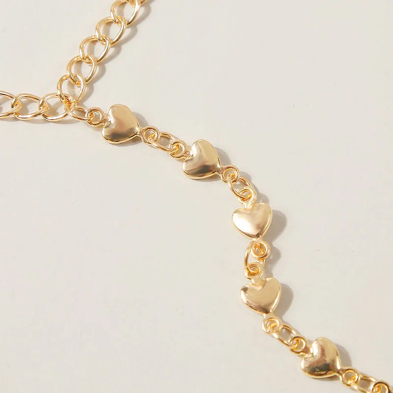 Women's Simple Long Chain Love Finger Chain