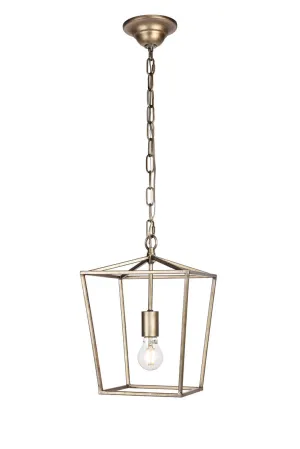 ZC121-LD6008D9S - Living District: Maddox Collection Pendant D9.75 H14.5 Lt:1 Vintage Sliver Finish